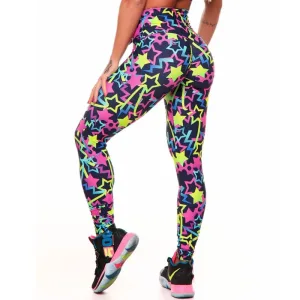 3D Colorful Star Leggings Women Fitness Yoga Pant LD223