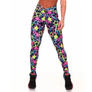 3D Colorful Star Leggings Women Fitness Yoga Pant LD223