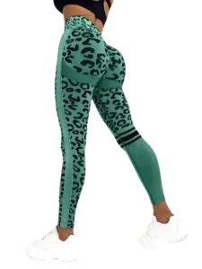 Leopard Legging Lifting Hip Honey Suit Tight Running Sports Pants - Grenn