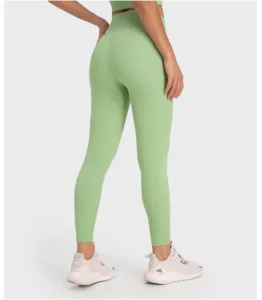 Soft Yoga Pant Gym Women's Leggings Buttery Fitness No Front Seam -  Moss Green